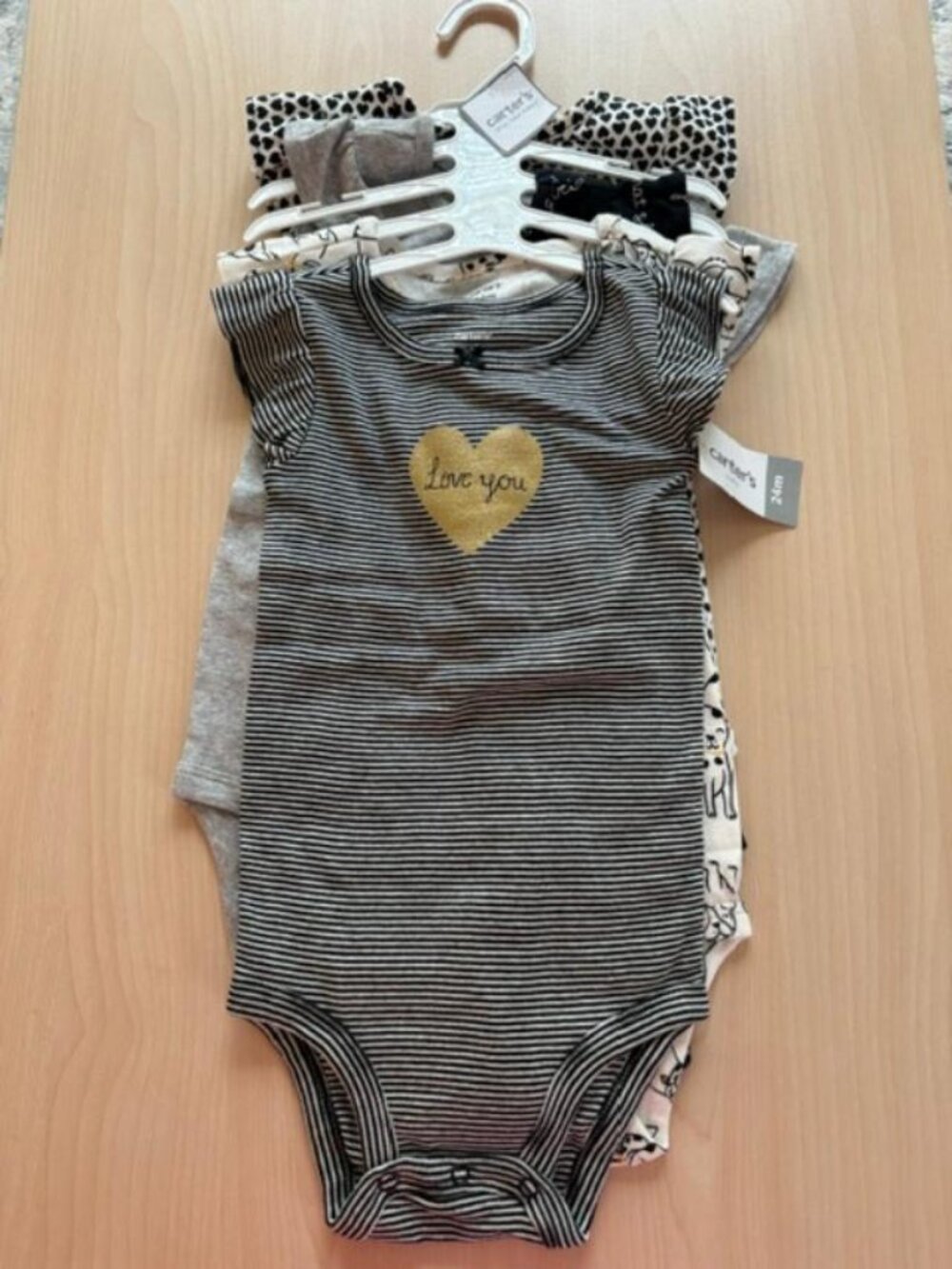 Carters Baby 5 Piece Onesie Multipack Set Size 24 Months NWT